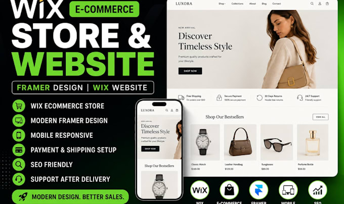 create wix ecommerce store ecommerce website framer design wix website
