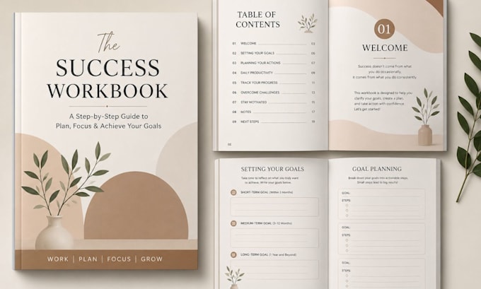 design editable workbook, worksheet and lead magnet PDF