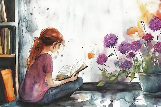 do a watercolor illustration