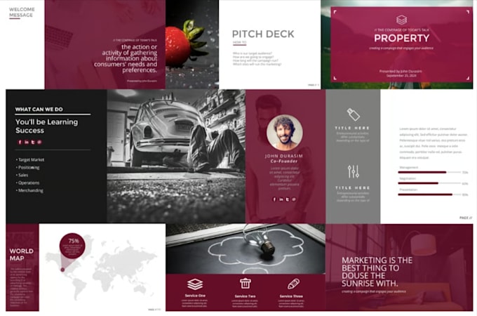 do pitch deck design, business plan design, investor pitch deck, keynote, canva