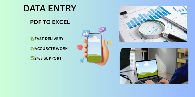 do accurate data entry, copy paste, typing and excel work