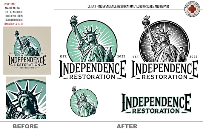 fix or create your logo from scratch