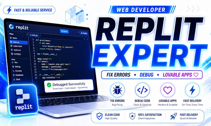 replit consultant replit optimization replit setup replit app design