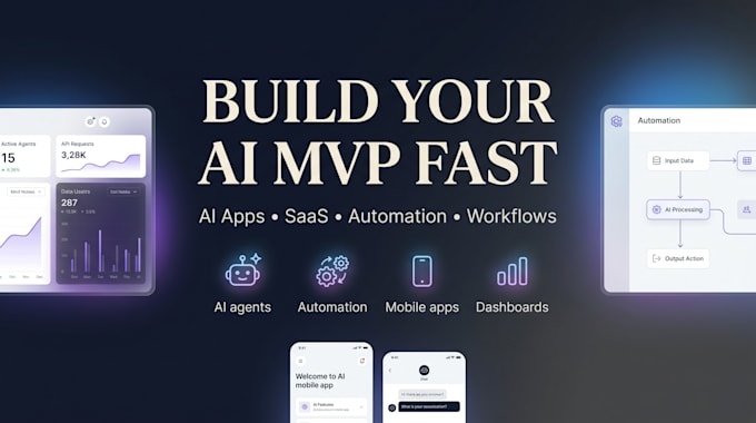 build rapid ai mvp, ai vibe coding, ai automation workflow using bubble io, n8n
