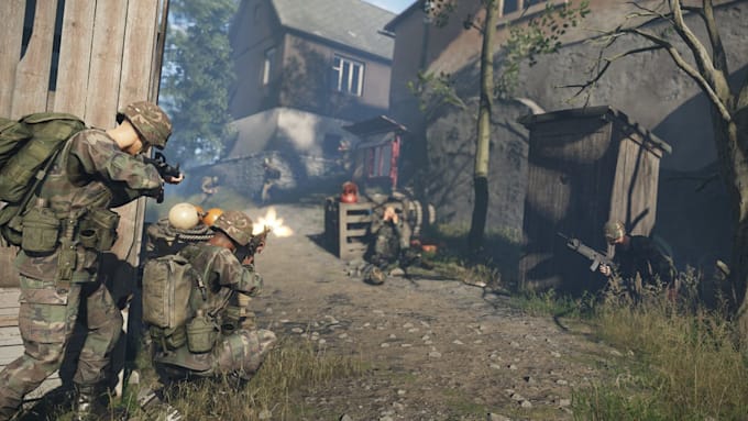 design a complete arma reforger server with custom mods