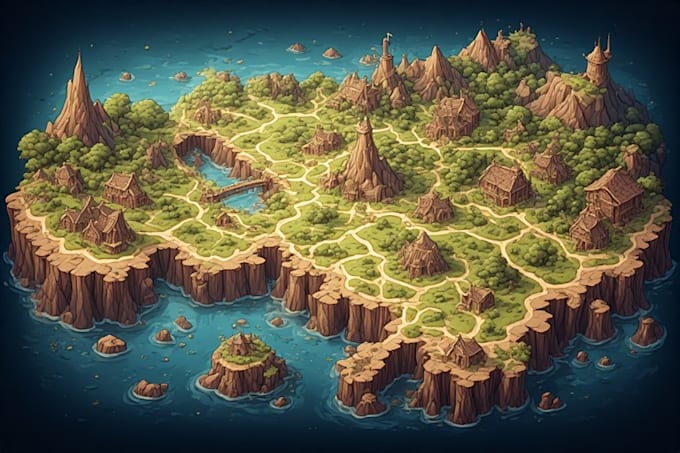 create a fantasy map for you