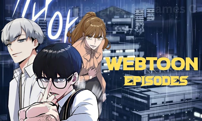 draw professional webtoon manga comic episodes from your script story