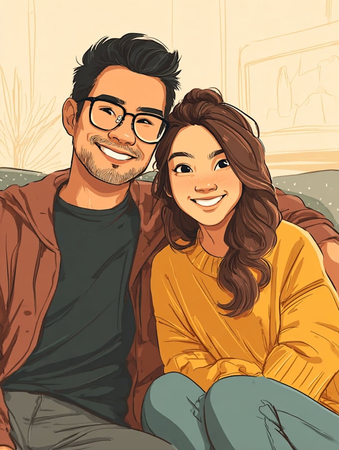 design couple portrait wedding portrait