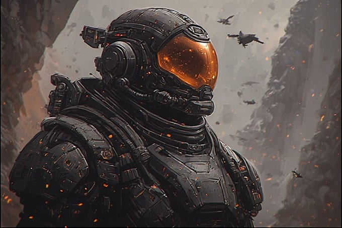 design futuristic sci fi characters for you
