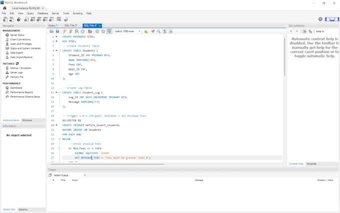 design sql database, write queries and solve dbms problems