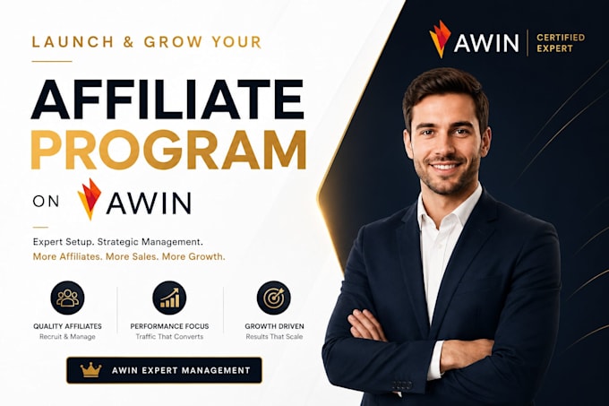 launch and manage your affiliate program on awin