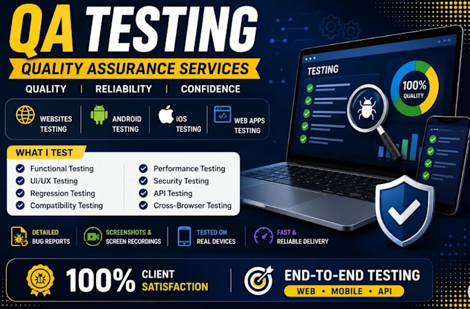 test and QA your website or app for bugs and usability