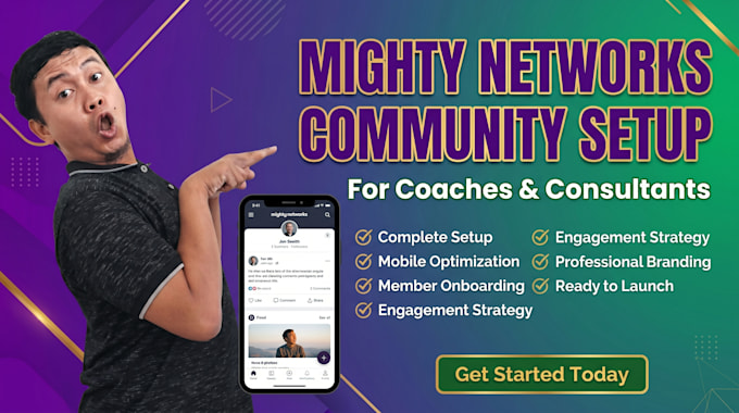 setup mighty networks optimize mighty network community online course management