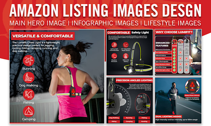 design high converting amazon listing images and product infographics