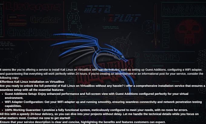 install and setup kali linux on virtualbox for you