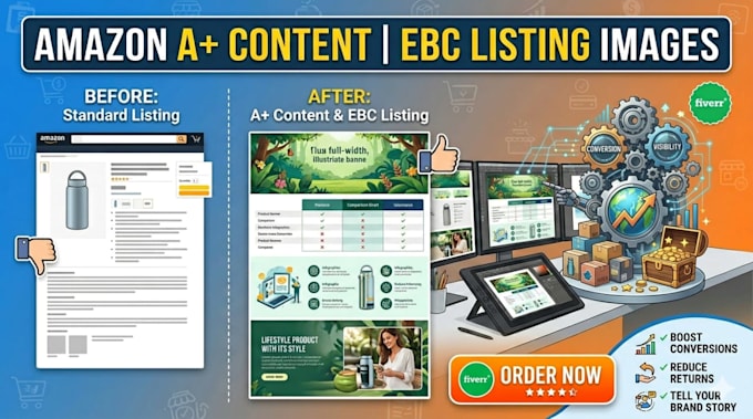 design amazon a plus content and ebc listing images
