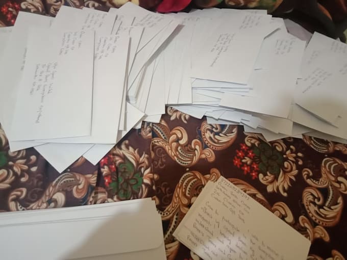hand written cards, envelopes, letters and notes you want