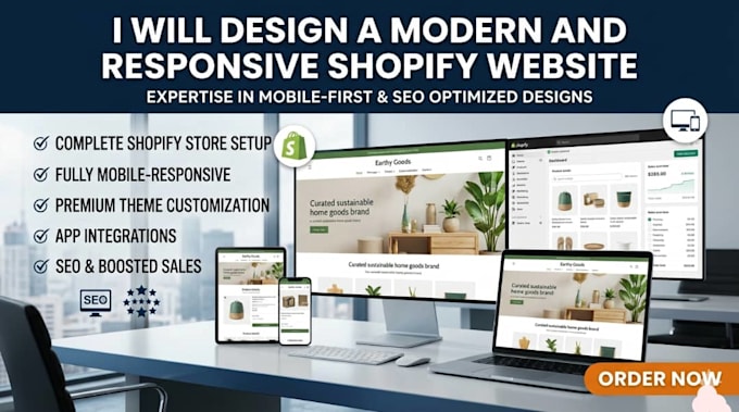 design a modern and responsive shopify website
