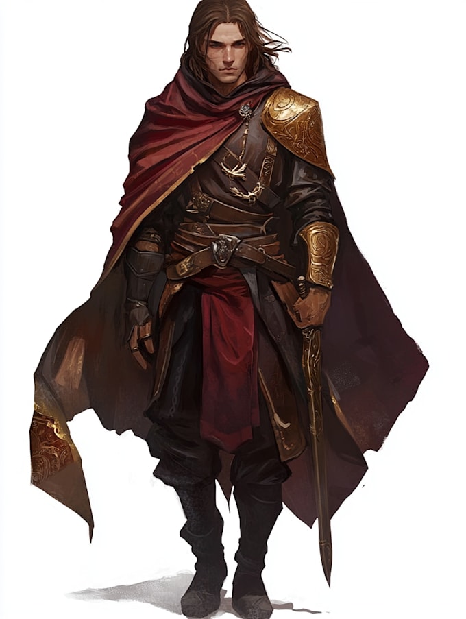fantasy dnd character illustration
