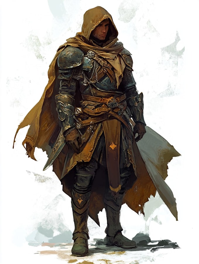 fantasy dnd character illustration