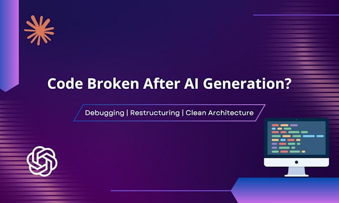 fix, debug, and restructure your ai generated code that is not working