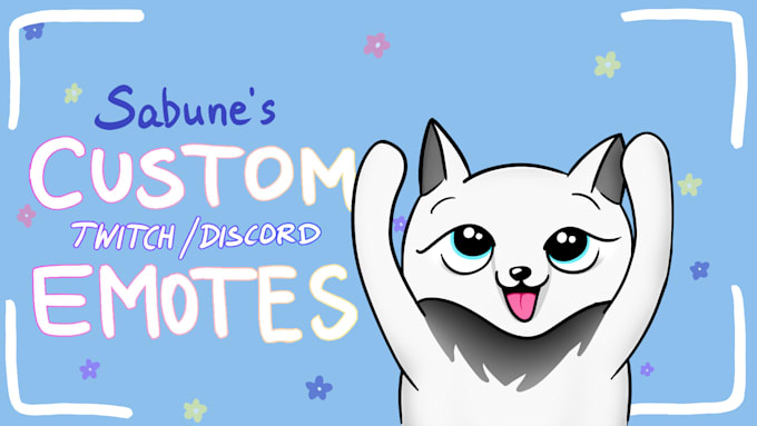 draw cute twitch emotes for you
