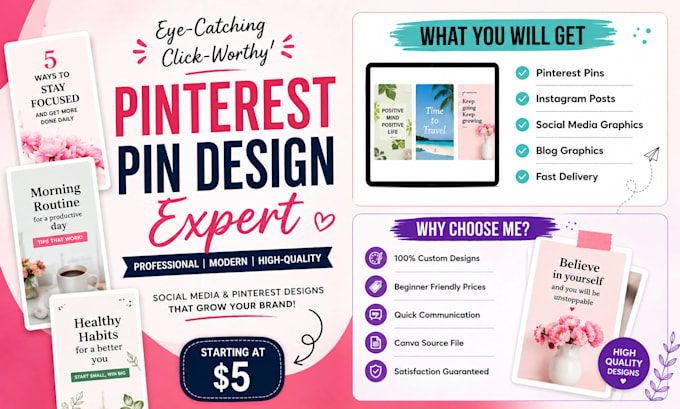 design eye catching pinterest pins using canva