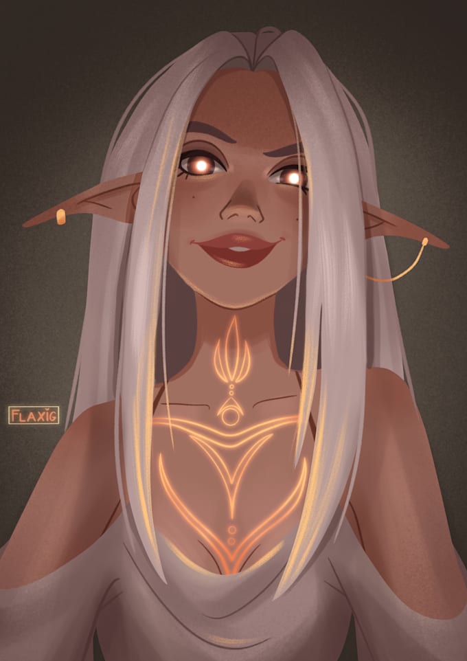 a handmade digital portrait for gifts