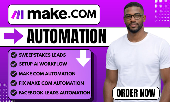 fix make com, made com, setup make com automation, make automation, make expert