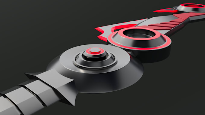 create cyber fantasy sword 3d models for games
