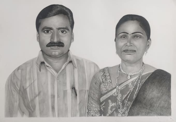 create charcoal graphite portrait from your photo