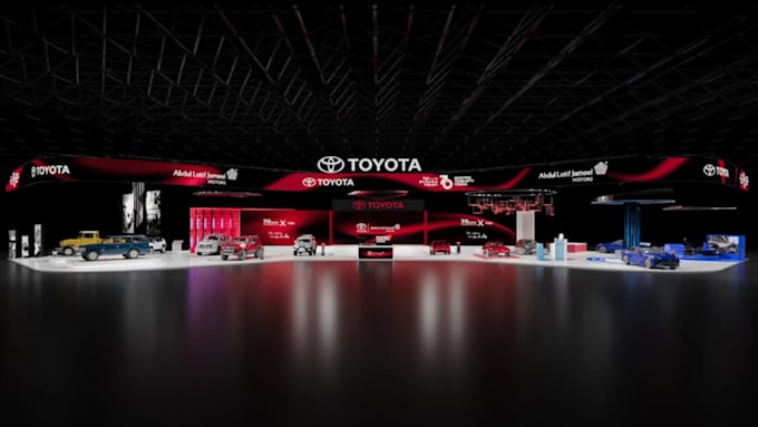 design 3d exhibition booth, trade booth, kiosk and stall with render
