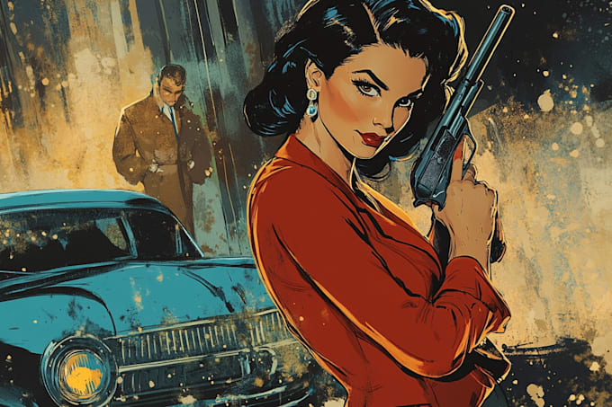 comic book illustration with comic book illustrator