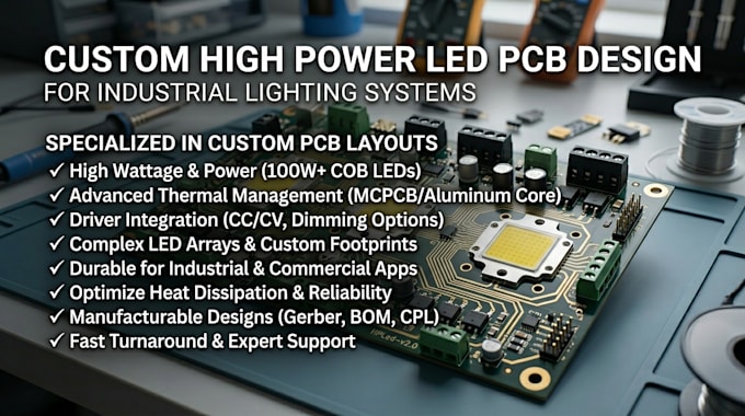 do custom high power led pcb design for industrial lighting systems