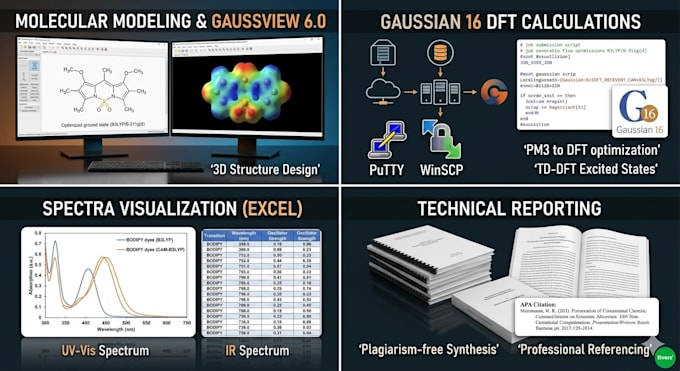 do dft calculations and molecular modeling using gaussian 16
