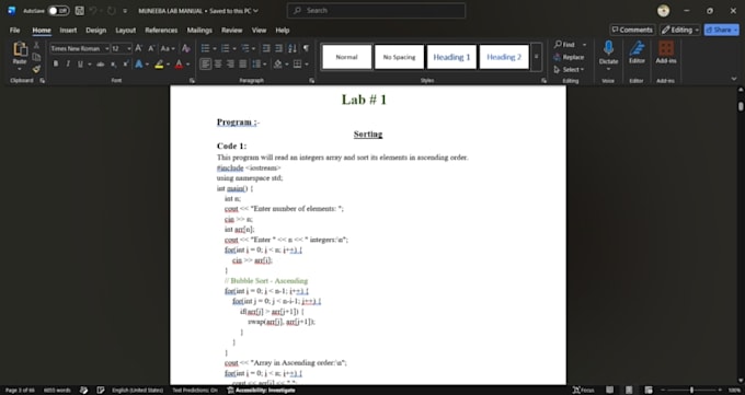 do word formatting, typing, and document editing
