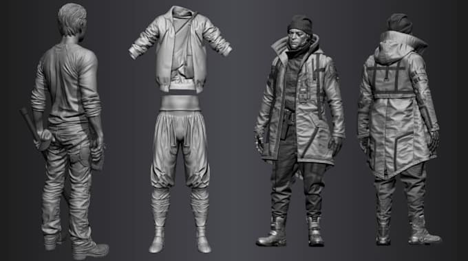 Design texture rig 3d clothing for second life vrchat vrchat gta fivem ...