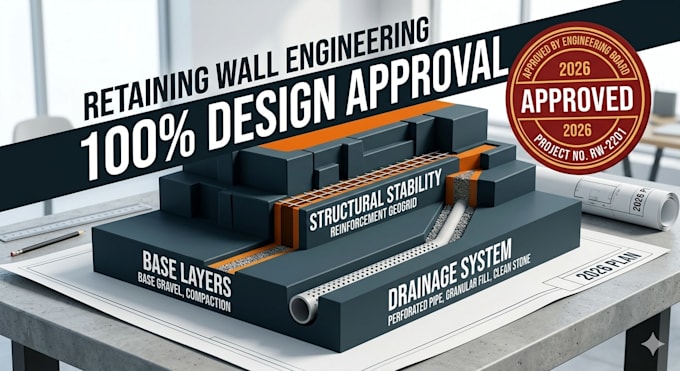design structural retaining walls for slope stabilization