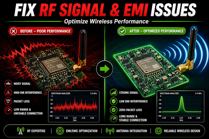 design rf pcb with antenna and wireless optimization