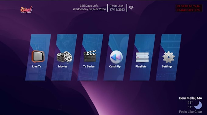 create a massive iptv app rebrand for android, and smart TV