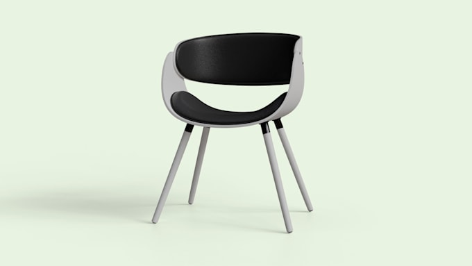 create modern 3d chair furniture modeling