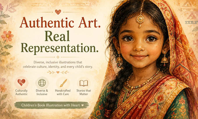 create culturally authentic illustrations for diverse children books