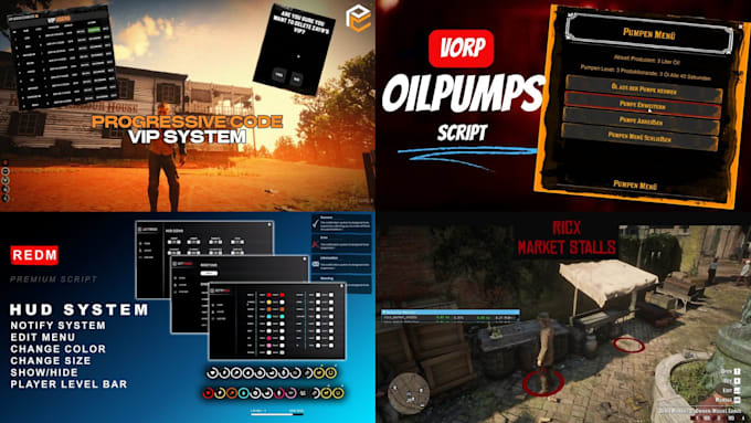 develop full redm server, premium scripts, maps and mlo, redm vorp