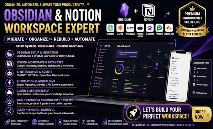 do obsidian plugin migrate organize rebuild notes into obsidian notion workspace