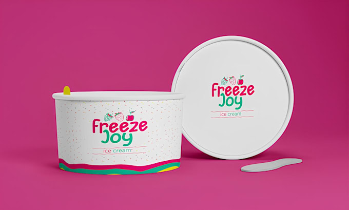 make coffee cup, paper cup, ice cream cup packaging design