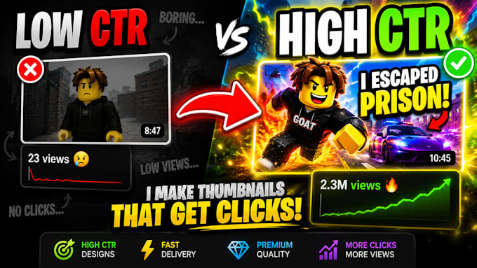 make you a high CTR roblox thumbnail