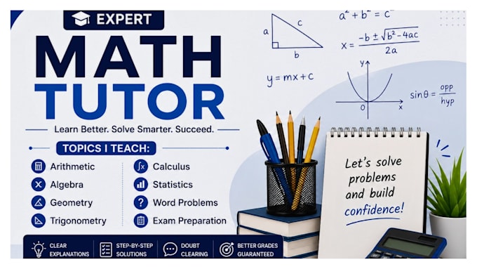 be your online math tutor from basic to advanced level