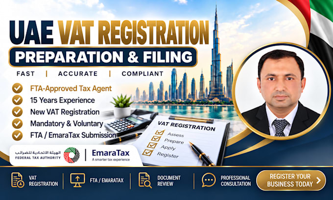do uae vat, corporate tax registration and filing