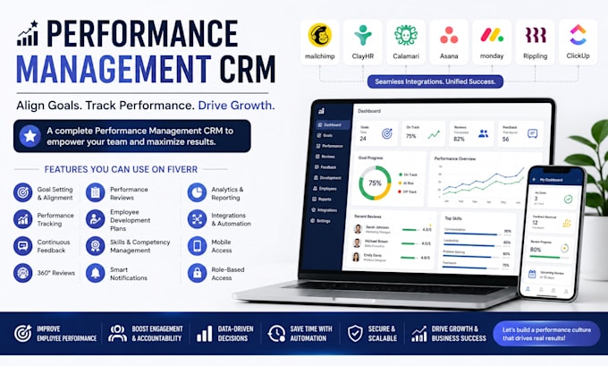setup performance management clayhr calamari asana monday rippling clickup CRM