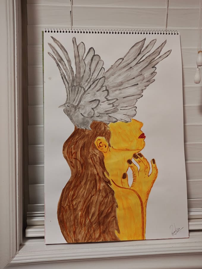 do professional hand drawn cartoon and canvas painting,